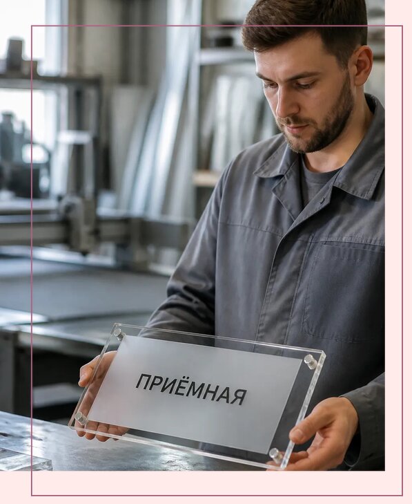Таблички из оргстекла на заказ в Осинниках от 3998 р. | Аванза-Снн